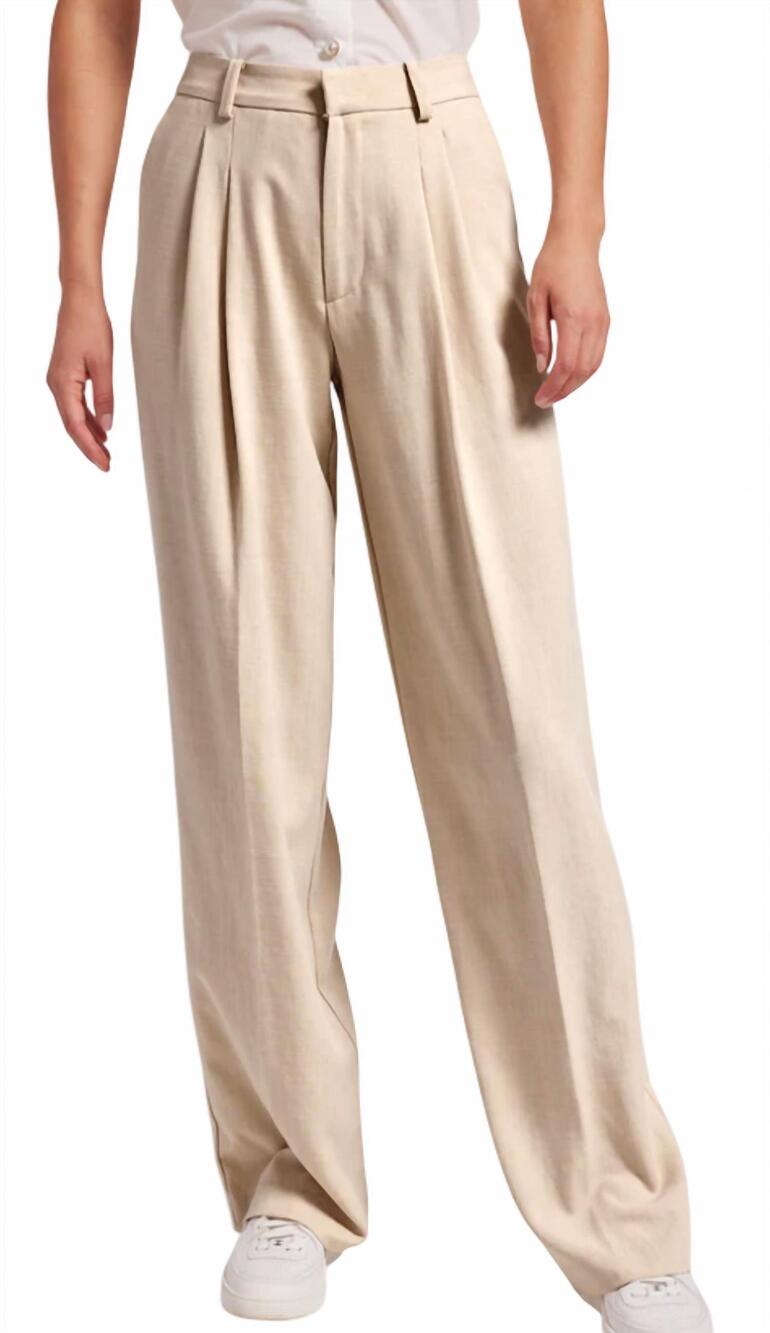 NEW GENERATION LOVE beatrice light suiting pants in tan